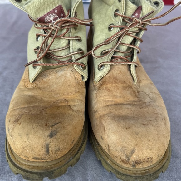 Size 10m - Timberland Shoes Roll Top Camel 16035 KXN31 - Picture 3 of 11